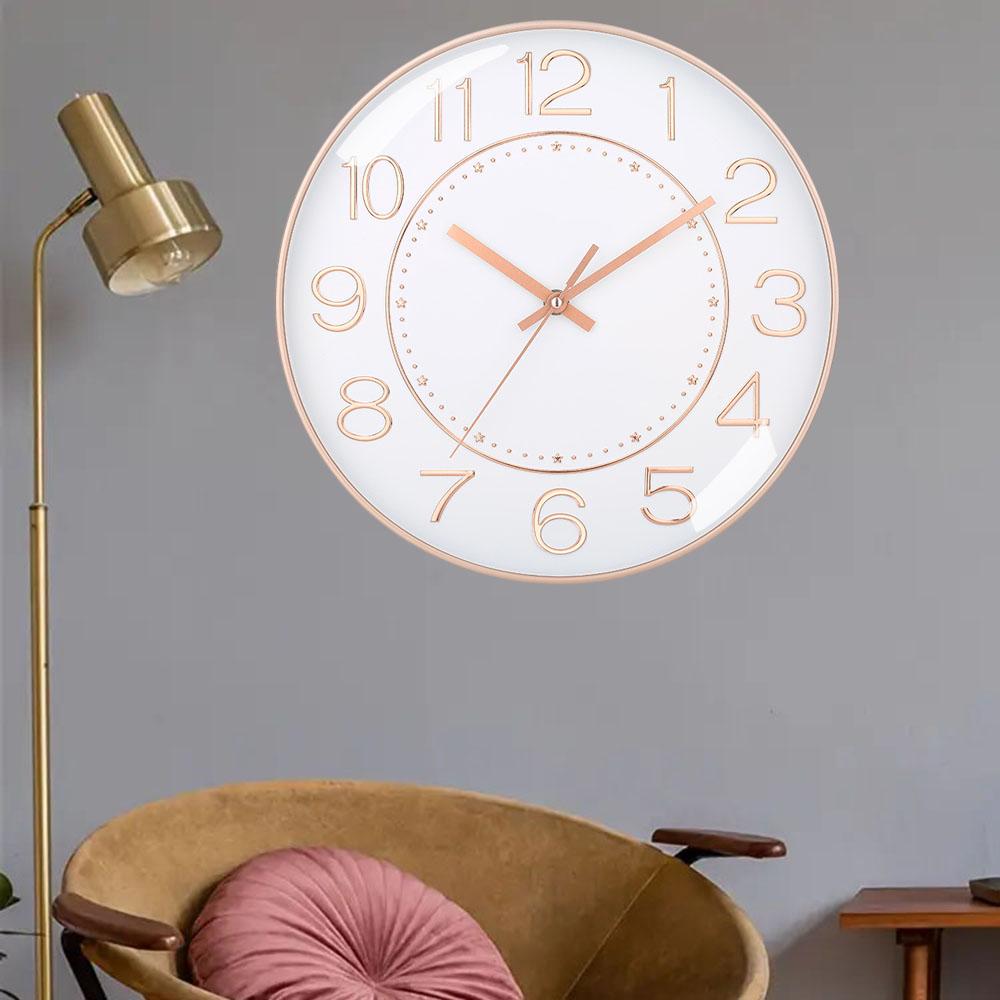 Модные цифровые настенные часы без перфорации, бесшумные, точное время в пути, настенные часы для спальни, друзей, детского кабинета
