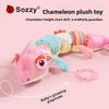 Chameleon Height Ruler Newborn Baby Soothing Doll Plush Baby Toy 0-1 Years Old Puzzle