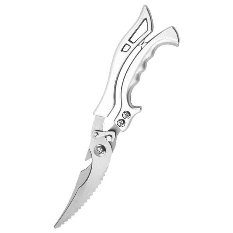 Kitchen Scissors Chicken Bone Kitchen Shears Duck Fish Cutter Stainless Steel Scissors Scale Clean Cook Scissors Knife