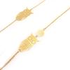 [L5281] - Golden 'Owls' Designer Necklace