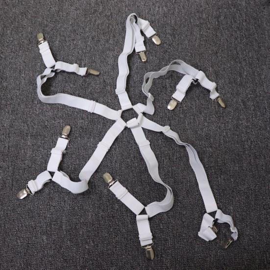 Держатель простыни, регулируемая резинка, прочный треугольный дизайн, простая установка, плотно прилегающий зажим для простыни