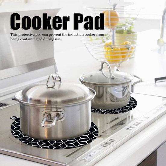 Induction Cooktop Mat High-Temperature Resistant Fireproof Waterproof Protection Induction Cooktop Protector Mat Kitchen Accessories