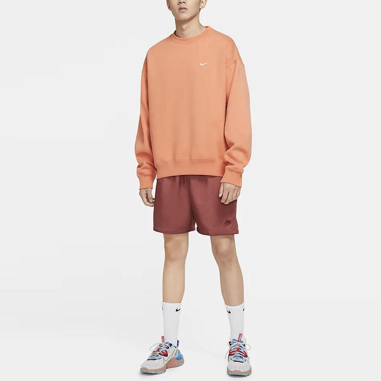 Nike Sweatshirts Men's Soft Orange Crew Neck Moderate Regular DA0318-863