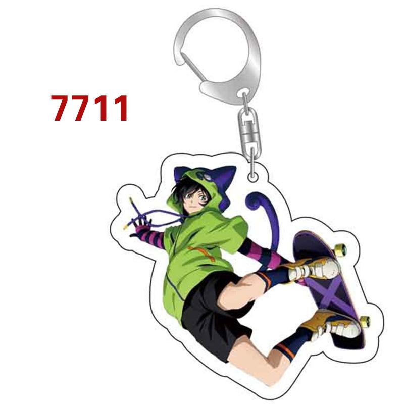 Аниме SK8 Бесконечный скейтборд, брелок для ключей, сумка, кулон, прозрачный акрил, персонаж мультфильма, брелок для скейтборда, кольцо, ювелирное изделие, подарок