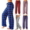 Women Pajama Pants Elastic Drawstring Waist Straight Wide Leg Casual Comfy Stretchy Sleep Bottoms Daily Wear