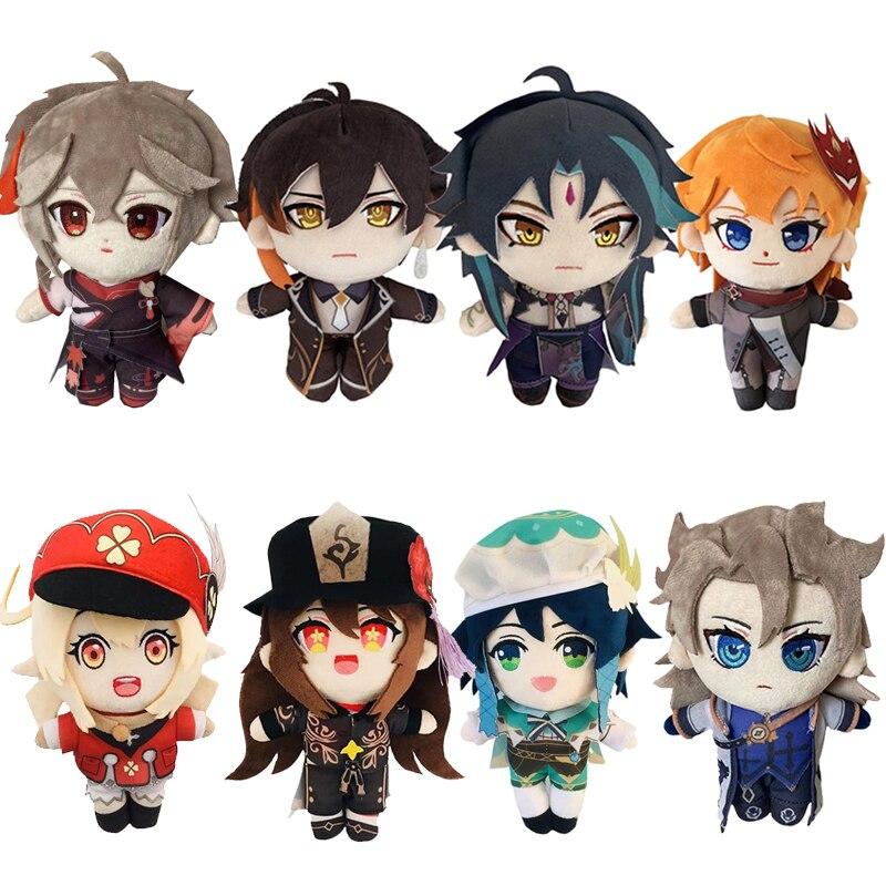 Игра Genshin Impact Arataki Itto Hu Tao Xiao Zhongli Morax Kamisato Ayato Tartaglia Klee Barbatos Мягкая кукла Подушки Детский подарок