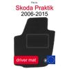 Velour Driver Floor Mat For: Skoda Praktik Kombi Van (2006-2015)