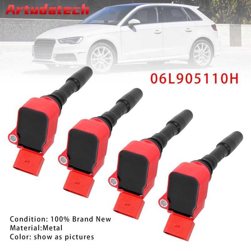 Artudatech 4 шт. Катушка зажигания 06L905110H Для VW Jetta Beetle Passat Golf 1.8 и 2.0 2015- 2016 2017 2018