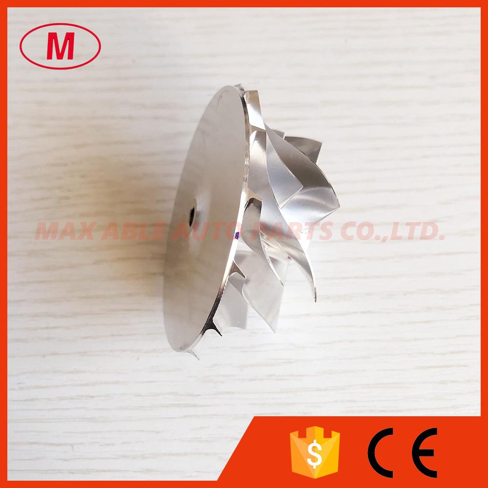 RHF5 reverse 52.46/67.20mm 7+7 blades high performance turbo turbocharger aluminum 2618/milling/billet compressor wheel