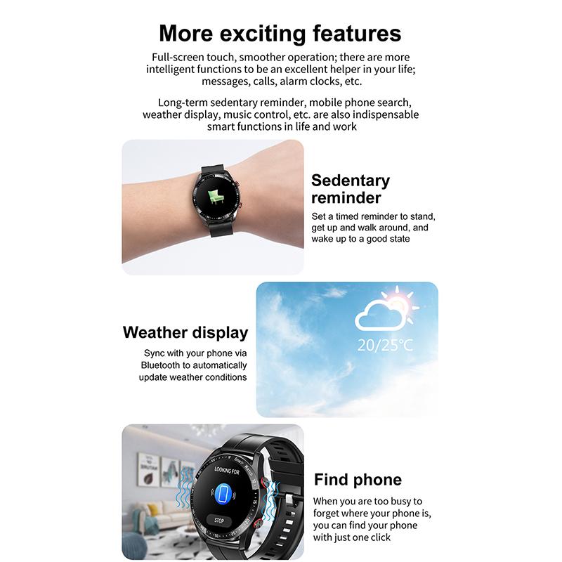 2024 Смарт-часы ЭКГ+ППГ Бизнес Bluetooth Вызовы Мониторинг сердечного ритма Артериального давления Спортивные сообщения Напоминание Смарт-часы