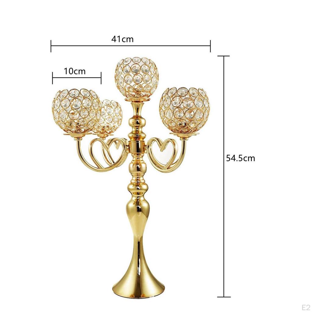 Центральная часть стола-канделябра, подставка для свечи, элегантный железный металлический держатель с 5 кронштейнами, чаша, подсвечник