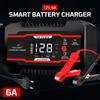 Universal Battery Maintenance Multiple Protection Digital LCD Display For Car SUV Motorcycle Truck Car Battery Charger 12V 6A Start-Stop