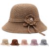 Дышащая шляпа-ведро с козырьком из плетеной ткани, новая пляжная кепка для путешествий на открытом воздухе