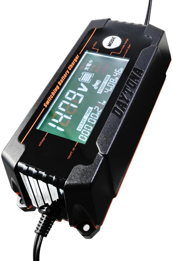 Daytona 91875 Charger for Both Motorcycle and Car Batteries, Compatible with Open /