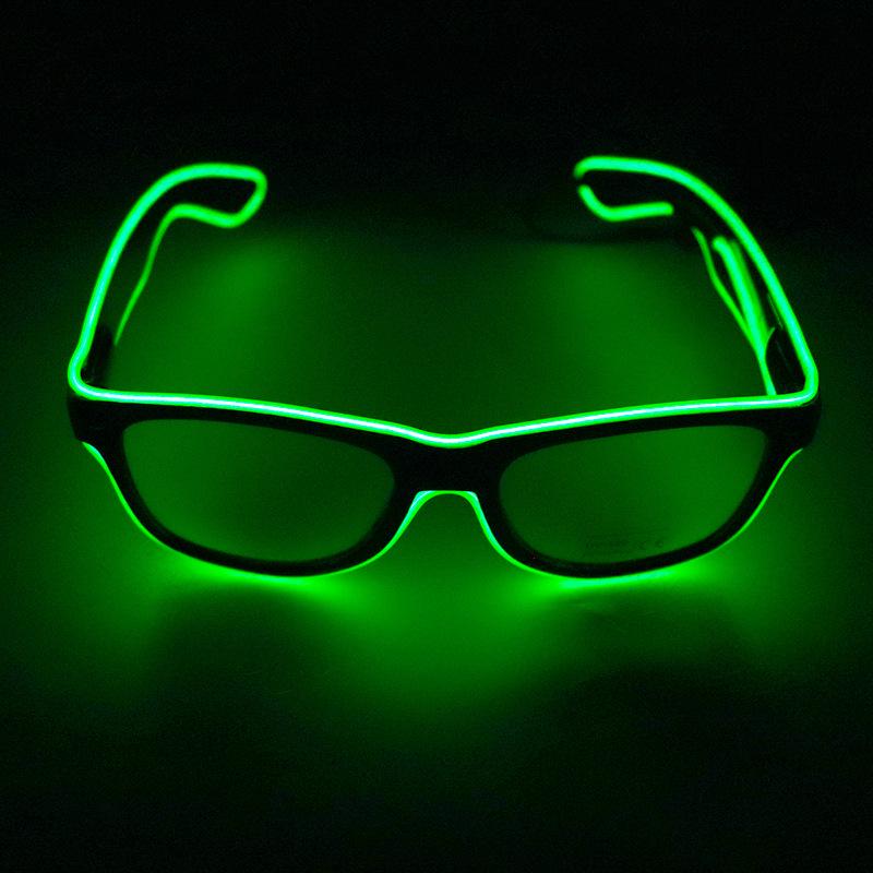 1PC Flashing LED Glasses Luminous Party Decorative Lighting Classic Novelty Gift Bright LED Light Up Party SunGlass