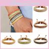 Fashionable Wristband With Colorful Woven Rope Vintage Boho Style Universal Fit