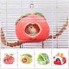 Cartoon Hanging Hamster Hammock Fruit Shape Hamster Cotton House Guinea Pig Nest  Winter