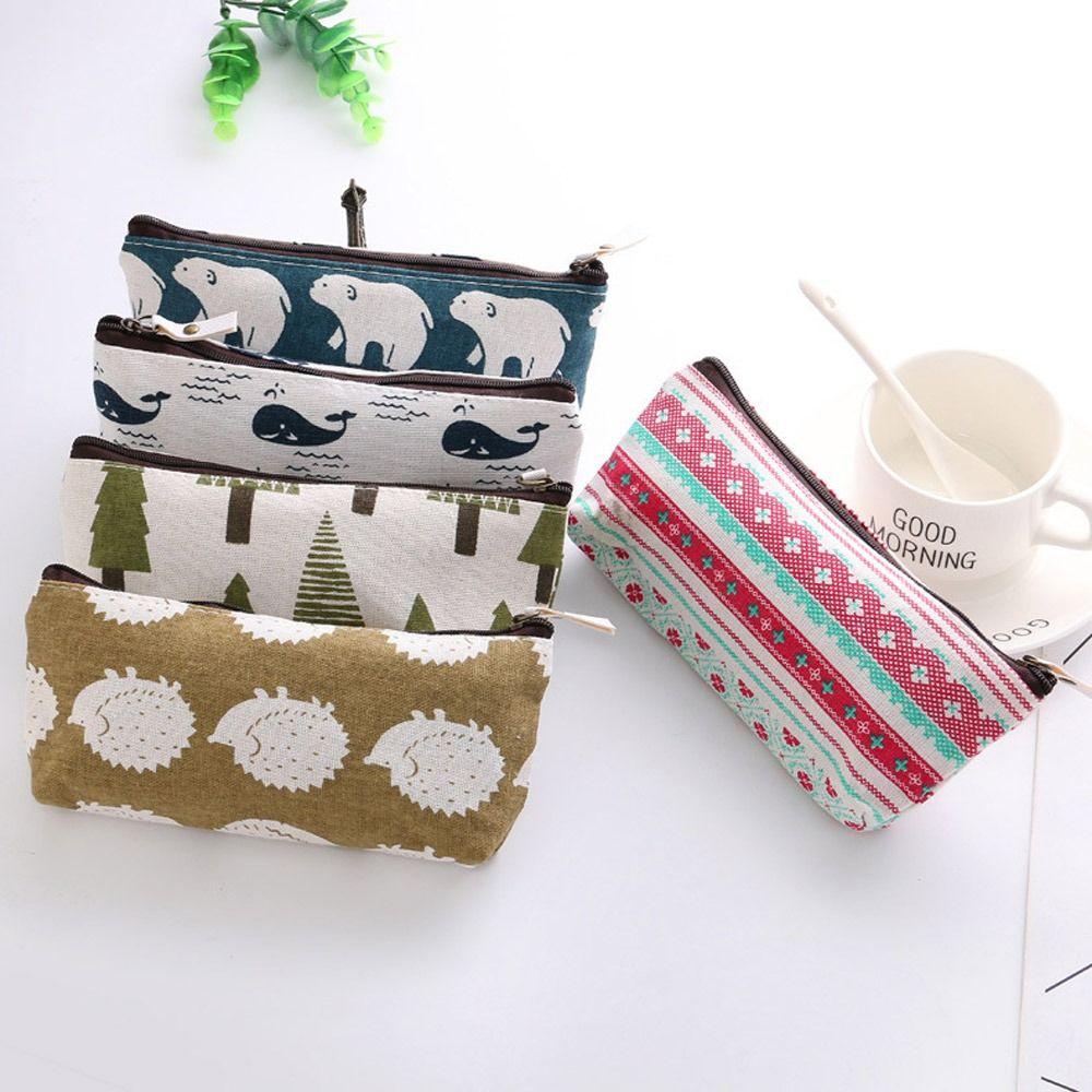 Multi-function Pencil Box Canvas Pencil Case High Quality Cosmetics Case