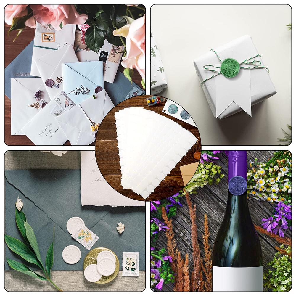 160 шт. Двусторонние клейкие точки для набора штампов для восковых печатей, 1 дюйм Клейкая основа для восковых печатей для наклеек с восковыми печатями, Клей для рукоделия