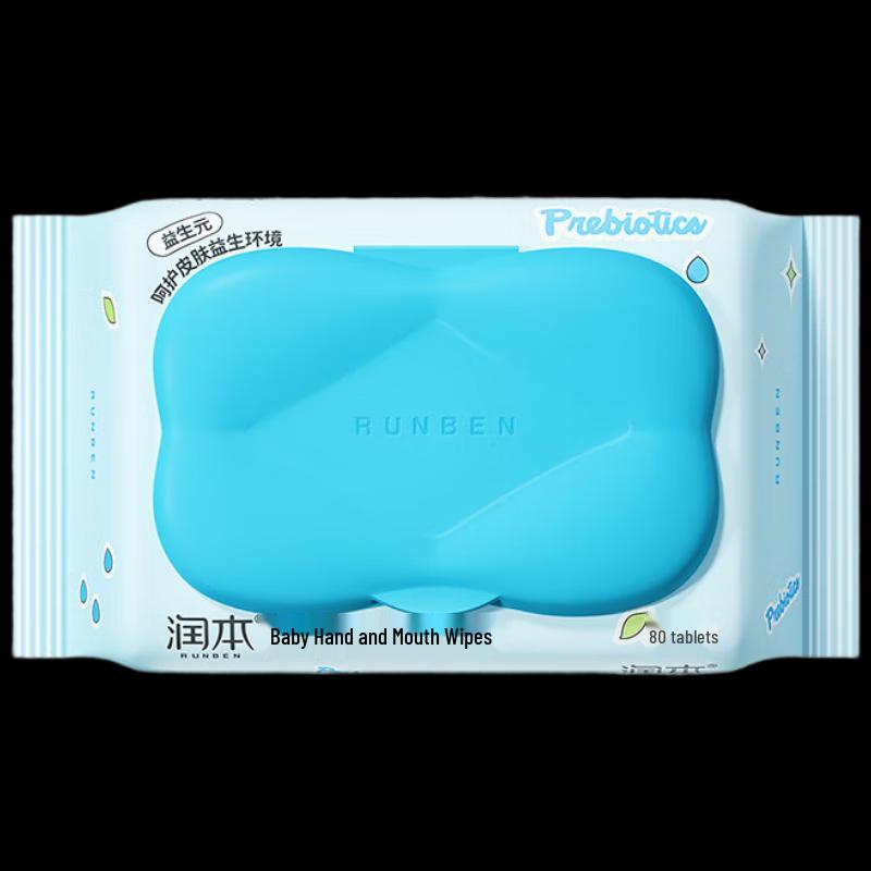 Runben Prebiotic Baby Hand & Mouth Wipes