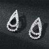 Европа и Соединенные Штаты Простые дикие серьги в форме капли Серьги с улучшенным чувством нишевого дизайна Женские серьги со стразами