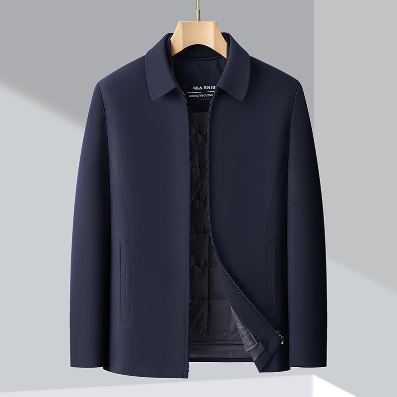 Middle-aged Thin Cotton-padded Jacket Dad's Quilted Jacket Jacket Middle-aged and Elderly Men's Cotton-padded Jacket