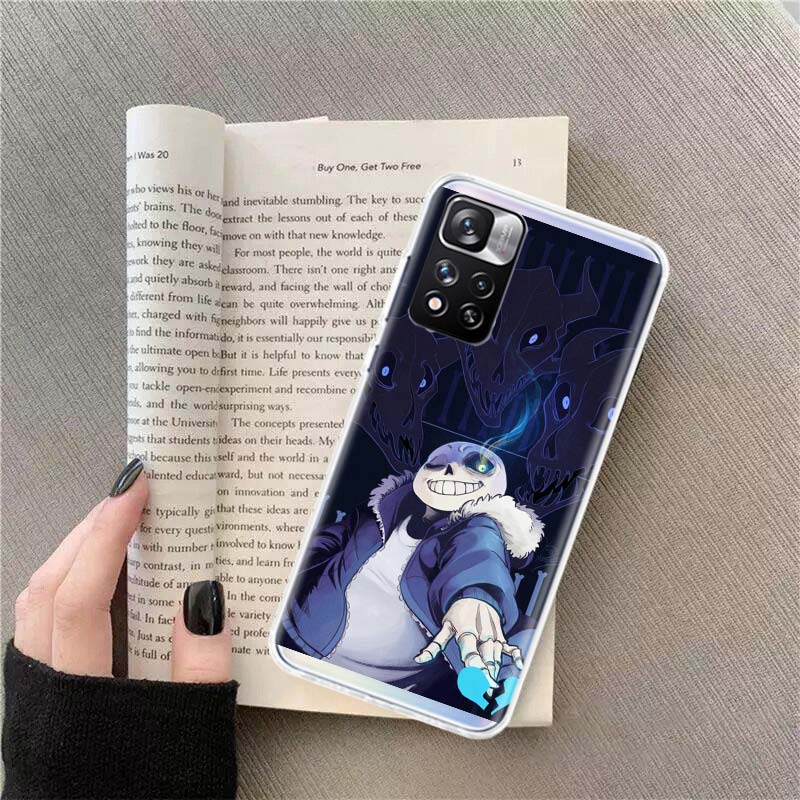 Чехол для телефона Undertale Sans Doggo для Xiaomi Poco X4 F4 GT X3 NFC X5 X6 X7 Pro 5G M5 M5S M3 F5 Mi F6 F3 F2 F1 Чехол Coque Fundas T