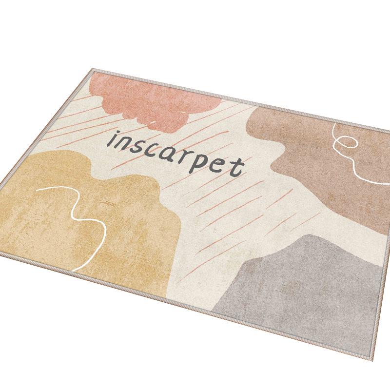 Современный простой нескользящий грязеотталкивающий коврик из кристального бархата для входной двери