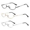 Unisex Metal No Lens Half Frames Decoration Eyewear Glasses Frame Photography Eyeglasses