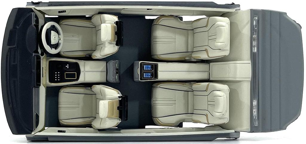 Kyosho Original Масштаб Toyota Century с отделкой Fromage KS03926BK 1/43 (Ринпо Монохром) (черный) Интерьер, Модель,