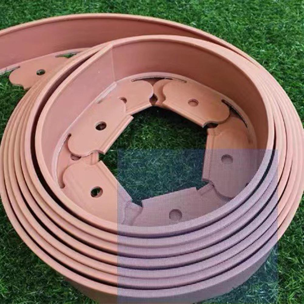 DIY Outdoor Lawn Border Palisade Gardening Decorative Garden Lawn Edging Plant Protection Plastic Grass Border Fence