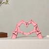 Skeleton Love Gesture Statue Resin Heart Shape Hands Sculpture Gothic Heart Skeleton Finger Gesture Figurine Romantic Halloween Gift