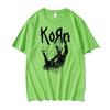 Американская певица, рок-группа Korn, футболка с графическим принтом, летние футболки унисекс с короткими рукавами, уличная одежда, унисекс, повседневные футболки из чистого хлопка