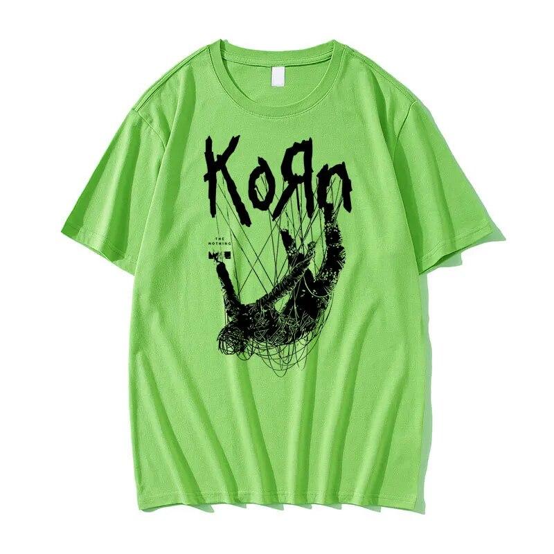 Американская певица, рок-группа Korn, футболка с графическим принтом, летние футболки унисекс с короткими рукавами, уличная одежда, унисекс, повседневные футболки из чистого хлопка