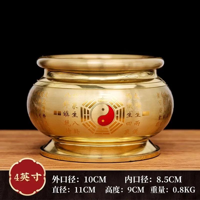 Household Lotus Metal Incense Burner Offering Items In Front of the God of Wealth Guanyin Buddha Home Furnishings