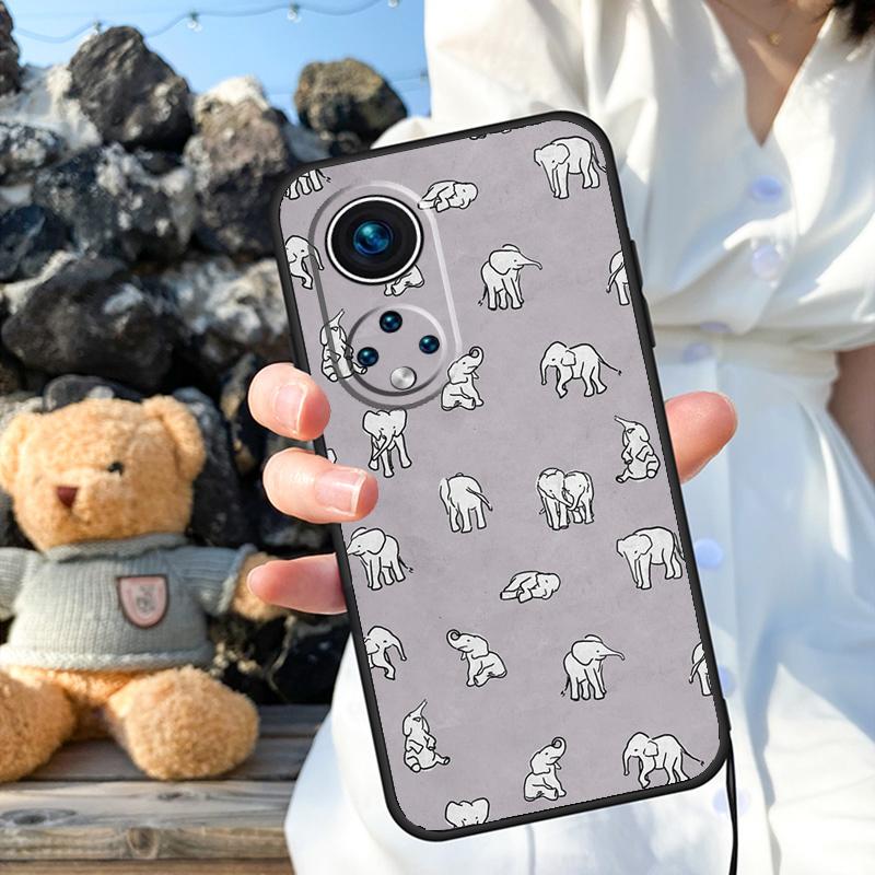 Милый чехол для телефона с изображением слоненка для Honor 90 Lite 50 70 Magic 5 6 Pro X6 X7 X8 X9 X6a X7a X8a X9a X9b X8b Cover