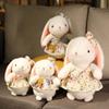 Soft Plush Floral Skirt Long Ears Rabbit Doll Rabbit Plush Toy Bunny Plush Doll Rabbit Stuffed Doll