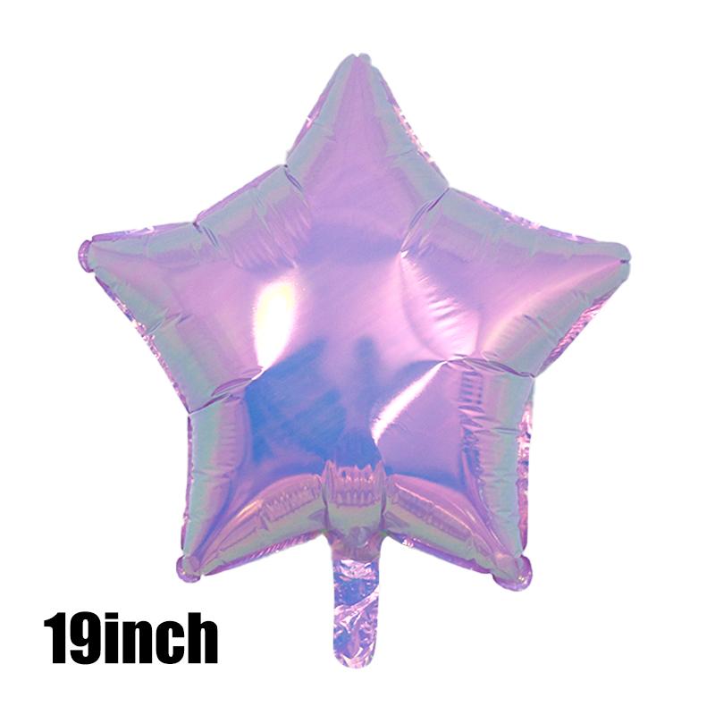 3 шт. прозрачных цветных круглых фольгированных шаров в форме звезд и сердец, радужные цветные шары для детей, дня рождения, вечеринки, дискотеки, свадьбы, украшения