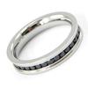 Steel Wedding Ring 'Romy' Black