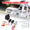 Battery Switch Relay 12V Remote Control Battery Disconnect Cut Off Isolator Switch Anti-Theft with Dual Remote Control Switch