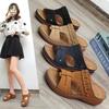 Women's Shoes Slippers Outer Wear Summer Fashion Round Head Comfortable Cool Step Line Casual Open Toe