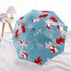 1pc Goldfish Print Automatic Folding Umbrella & Self-Folding Canopy - Heavy-Duty 8-Rib Iron Frame, Birthday, Valentine's Gift yy251231057