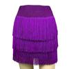 Three-Layer Ballroom Dance Skirt Tassel Rumba Dance Skirt Fashion Performance Costume  for Women