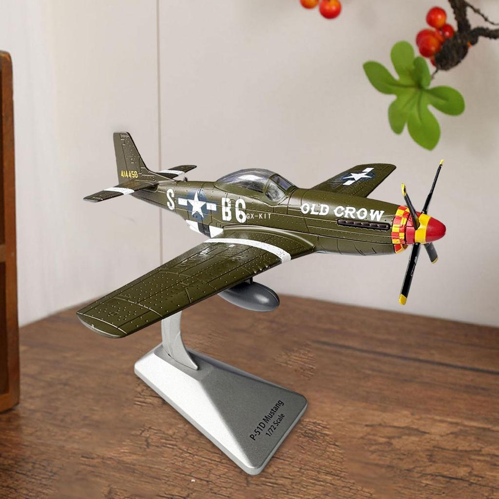 1/72 Модель истребителя P51D Штурмовой самолет Игрушка Симуляция с подставкой Самолет для кафе
