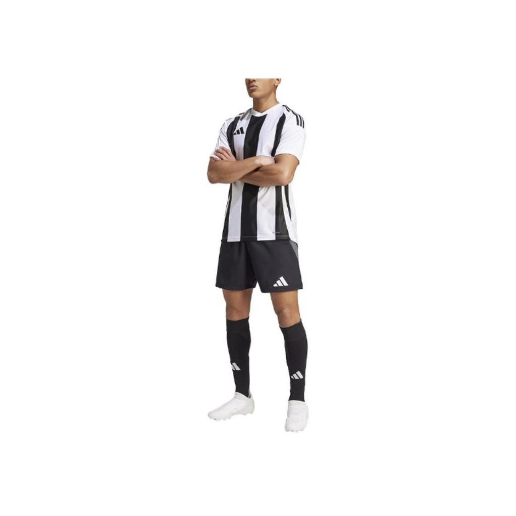 Adidas Striped 24 Jersey White/Black Men Streetwear IW2143