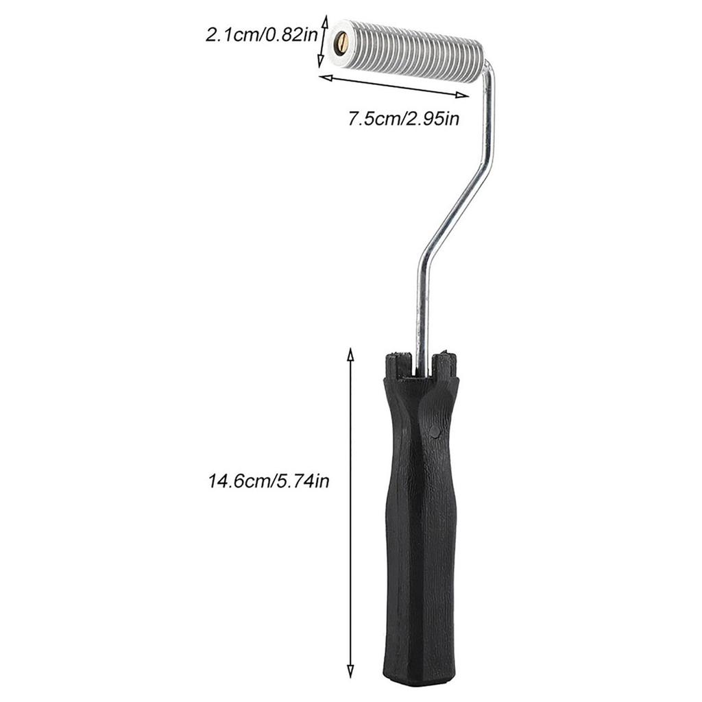 Стекловолоконный валик из алюминиевого сплава для ламинирования пузырьков, эргономичная ручка для промышленного применения и удаления пузырьков