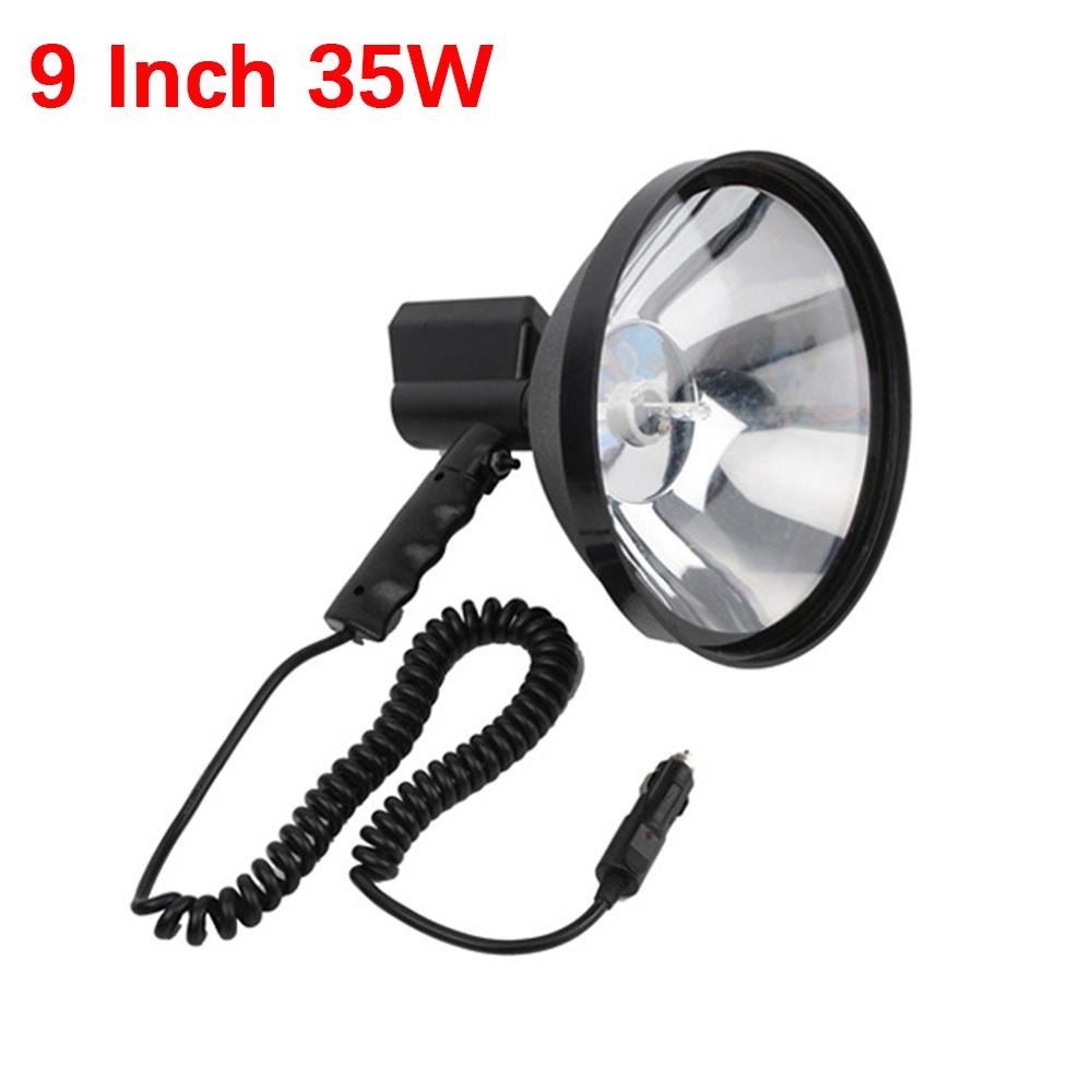 4/5/7/9 Inch Outdoor Searchlight Handheld Light 25W-55W Portable Spotlight Waterproof Flashlight Hunting Camping Light 12V 24V