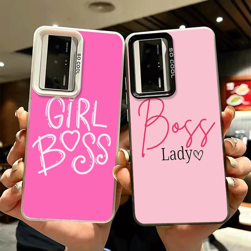 Girl Boss Lady Pink Shockproof Phone Case for Xiaomi Poco X7 X6 X5 X3 Pro F7 Ultra M8 Redmi 15C 15 14C 13C 12C 10C 13 12 10