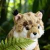 Kawaii Yellow Leopard Plush Toys Realistic Funny Animal Dolls Soft Skin-friendly Plush Ornaments Birthday Present for Children