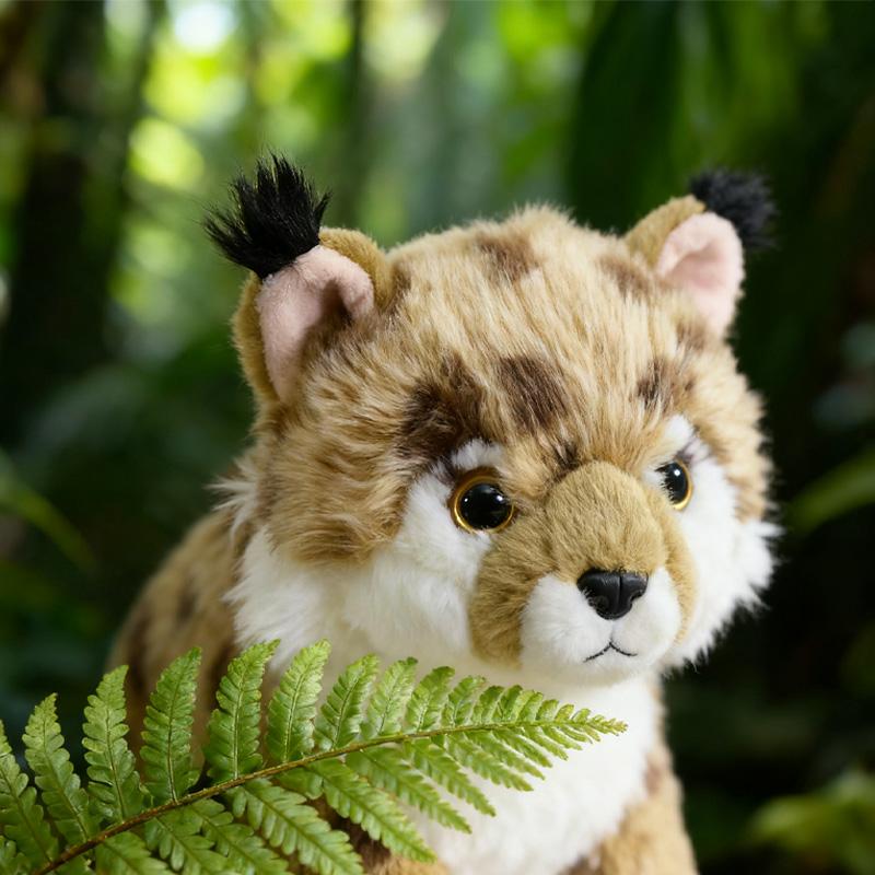 Kawaii Yellow Leopard Plush Toys Realistic Funny Animal Dolls Soft Skin-friendly Plush Ornaments Birthday Present for Children